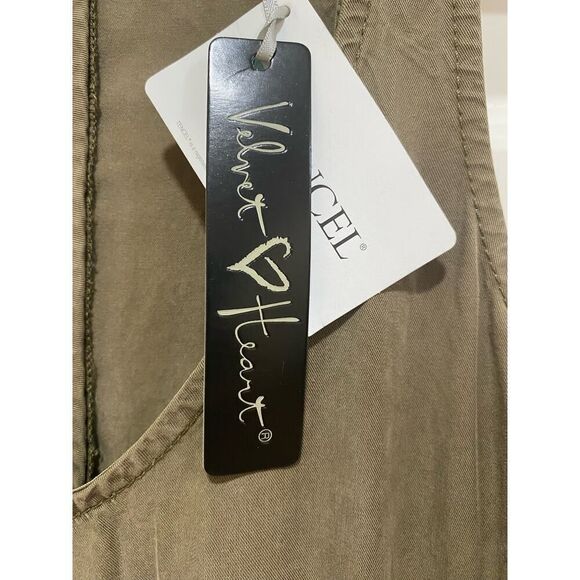 Velvet Heart Tencel Jumpsuit Lagenlook Essentials Earthy Loose Fit Brown Size XS - Picture 4 of 11